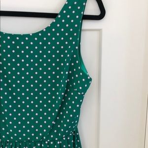 Green Polka Dot A-line Dress